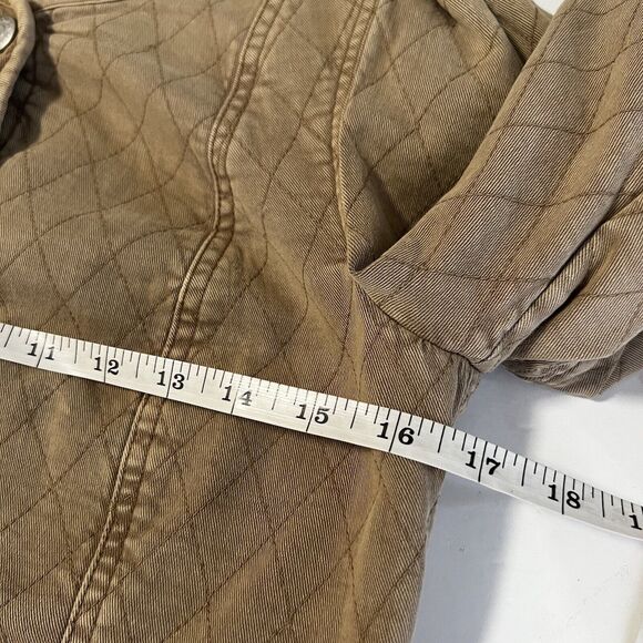 New  Veronica Beard Camilla Quilted Jacket Tan Sierra  XS  Puff Sleeve - Picture 10 of 12